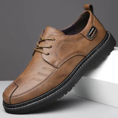 Premium Leather Business Men’s Retro Loafers Shoes